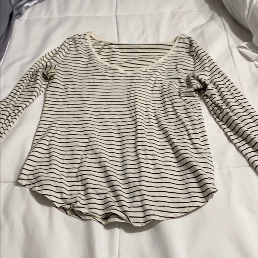 Striped long sleeve shirt
